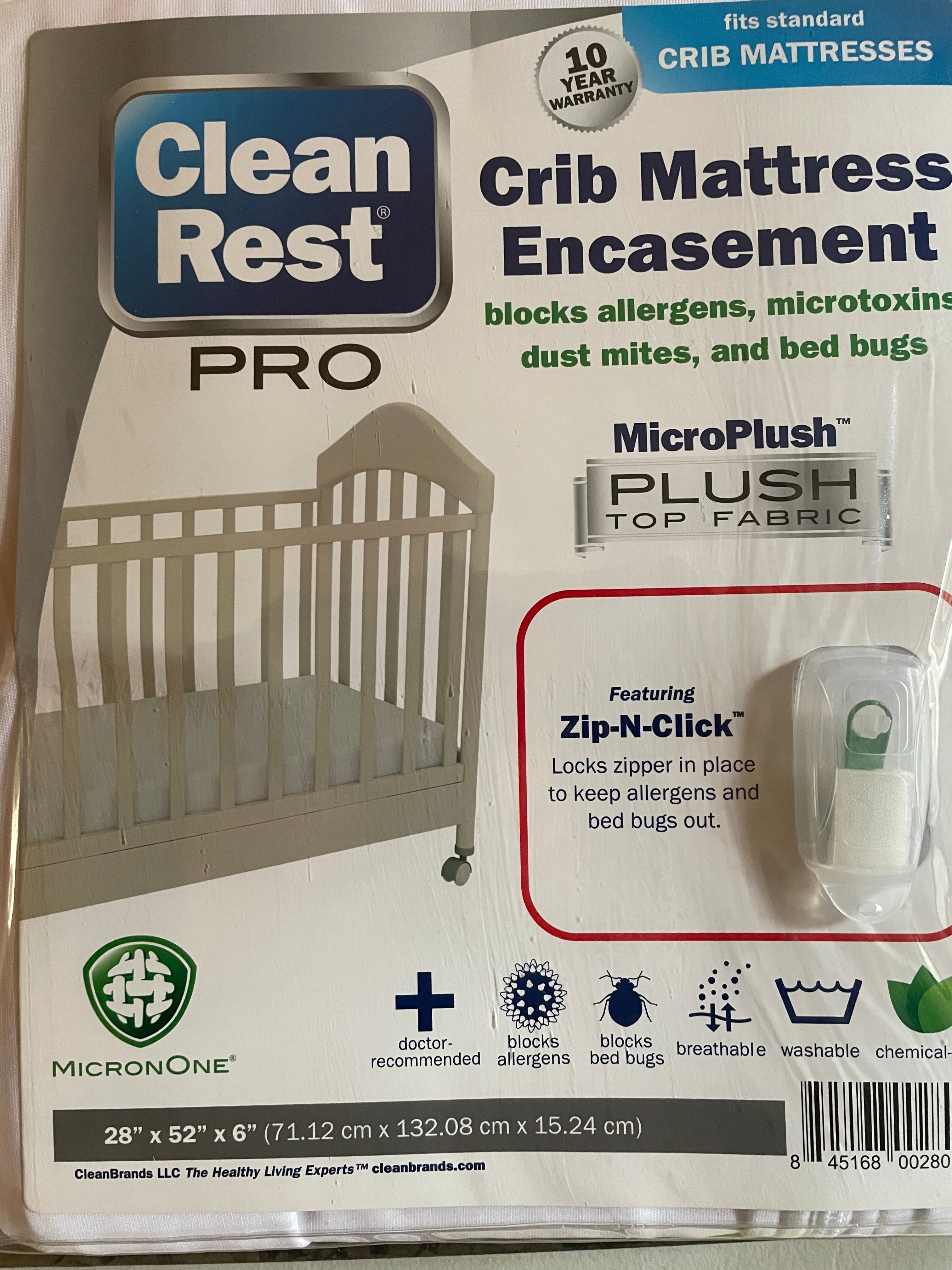 Baby's CRIB MATTRESS ENCASEMENT protection from Bed Bugs – Butchies Bed ...
